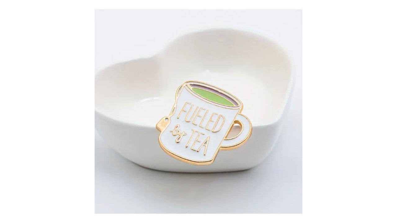 Fueled by Tea Enamel Pin - Novelty•ish