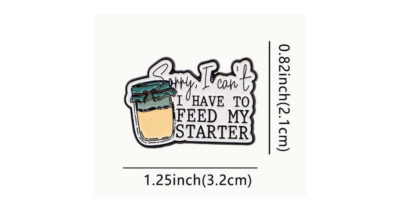 Sourdough Starter Enamel Pin