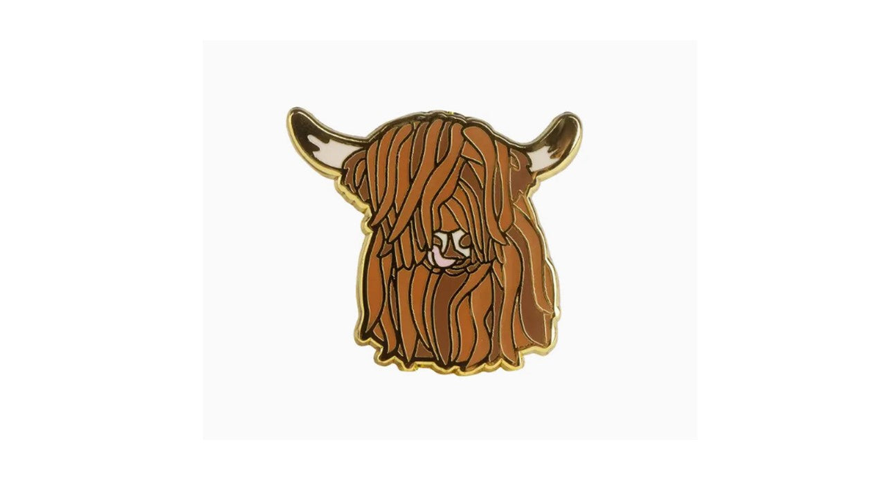 Highland Cow 2 Enamel Pin - Novelty•ish