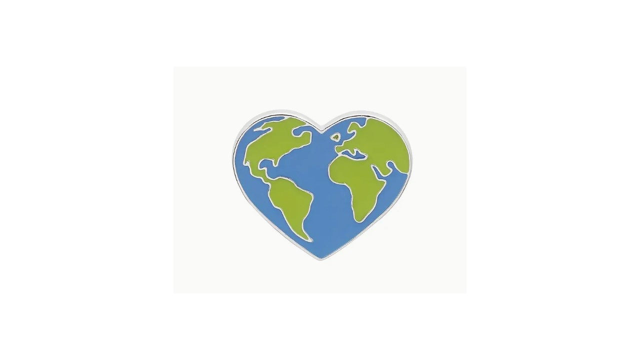 Heart Earth Enamel Pin - Novelty•ish