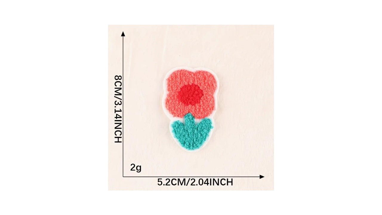 Fluffy Flowers and Fruit Iron-On Patch - Novelty•ish