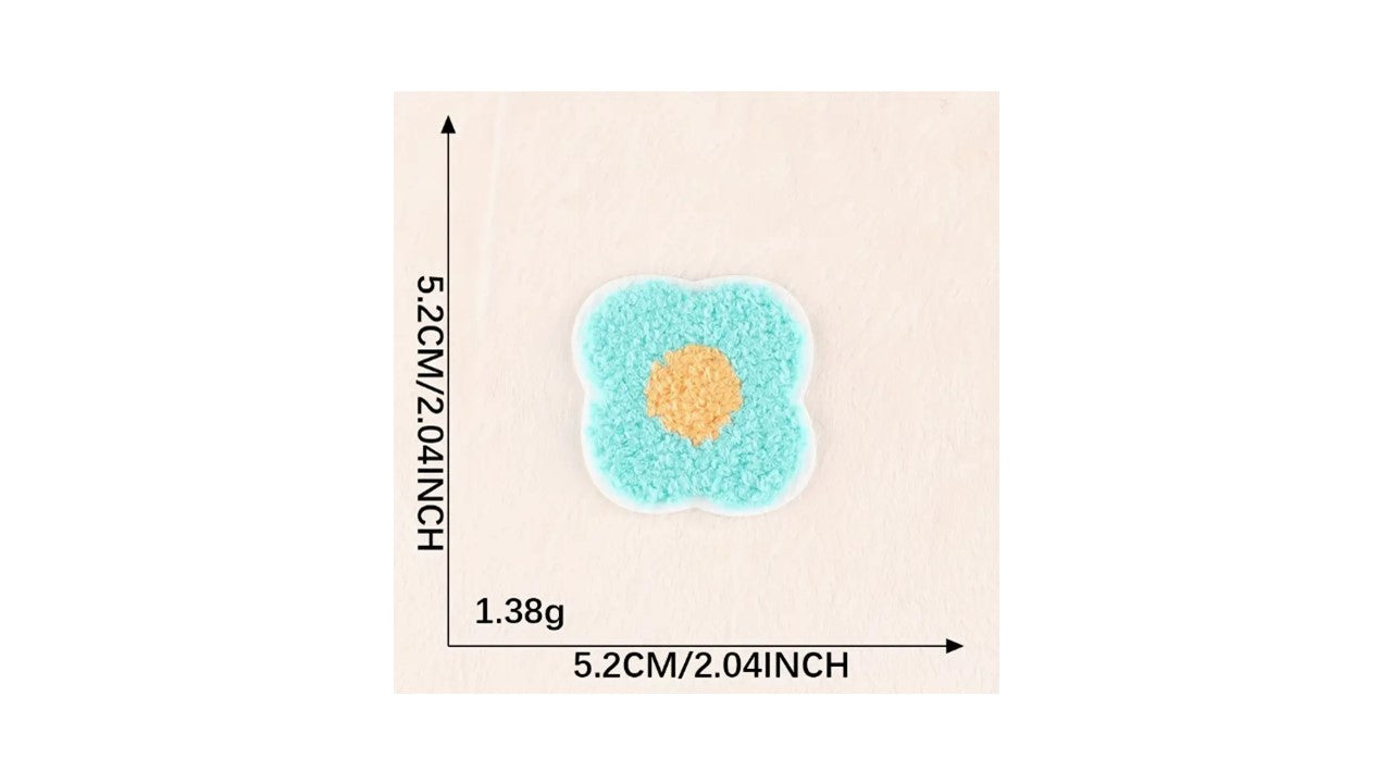 Fluffy Flowers and Fruit Iron-On Patch - Novelty•ish