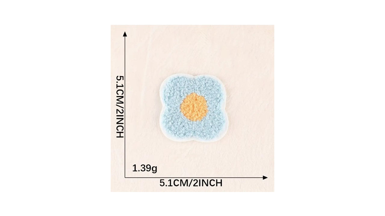 Fluffy Flowers and Fruit Iron-On Patch - Novelty•ish