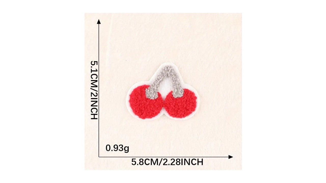 Fluffy Flowers and Fruit Iron-On Patch - Novelty•ish