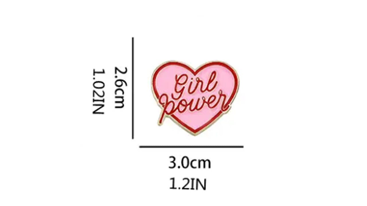 Girl Power Enamel Pin - Novelty•ish