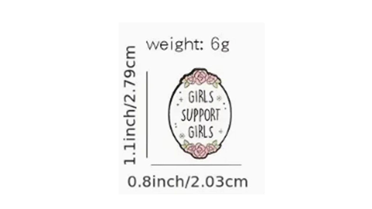 Girls Support Girls Enamel Pin - Novelty•ish