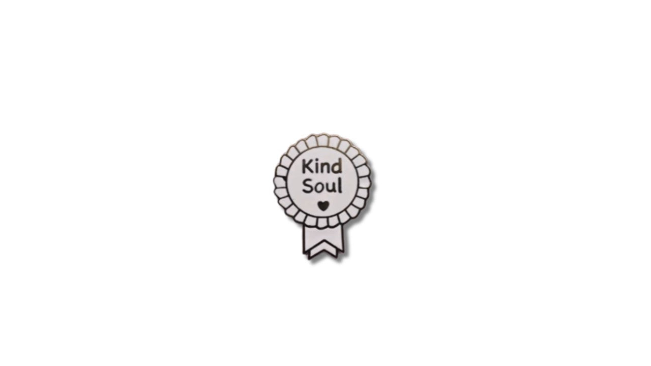Kind Soul Hard Enamel Pin - Merit Badge Style