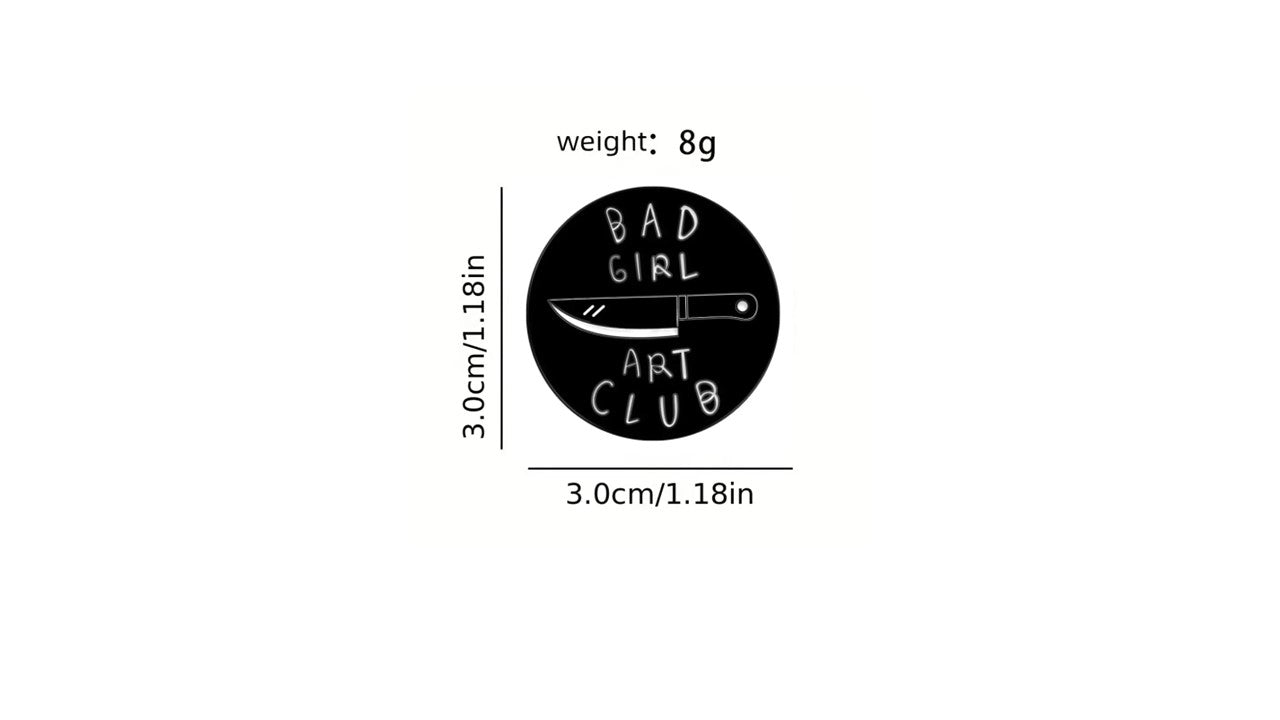 Bad Girl Art Club Pin - Novelty•ish