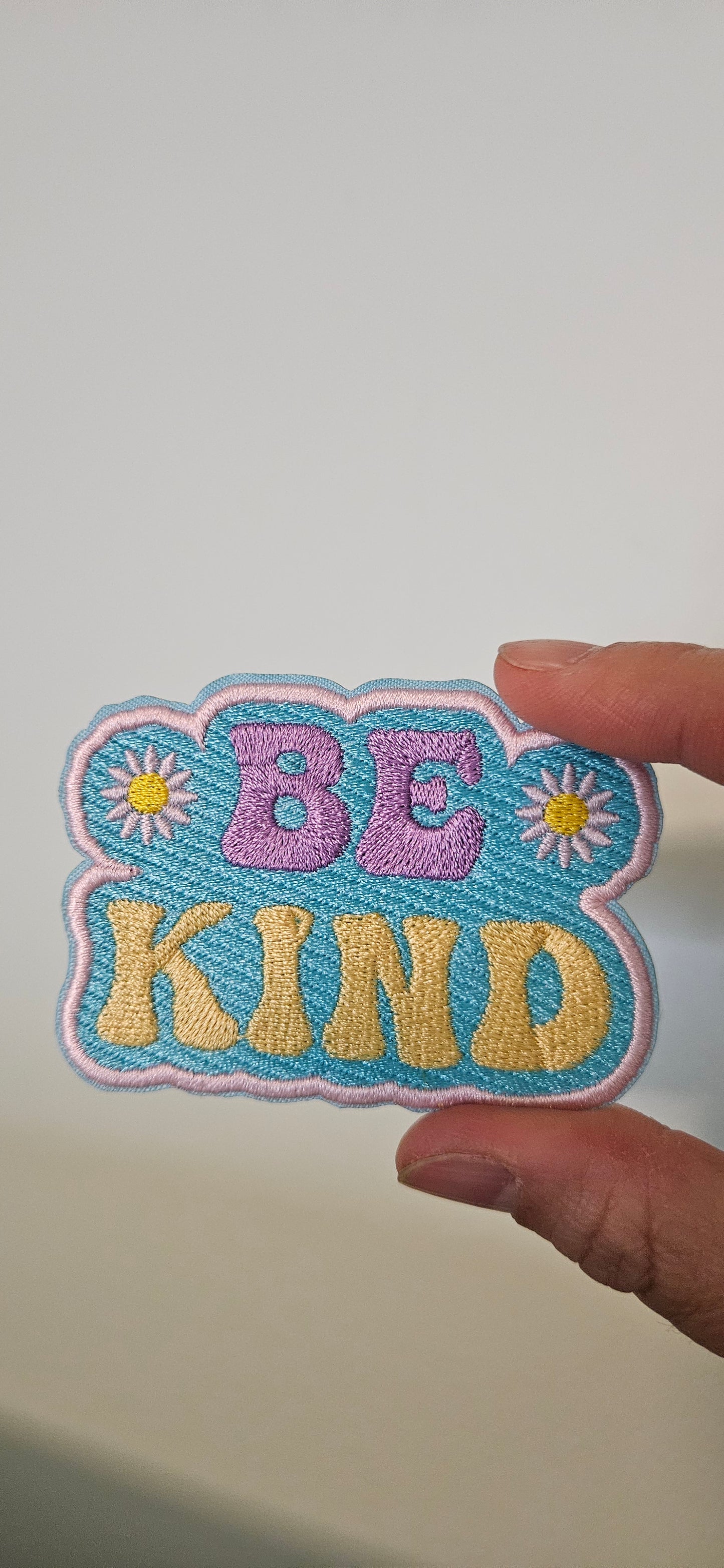 GROOVY Be kind iron on patch