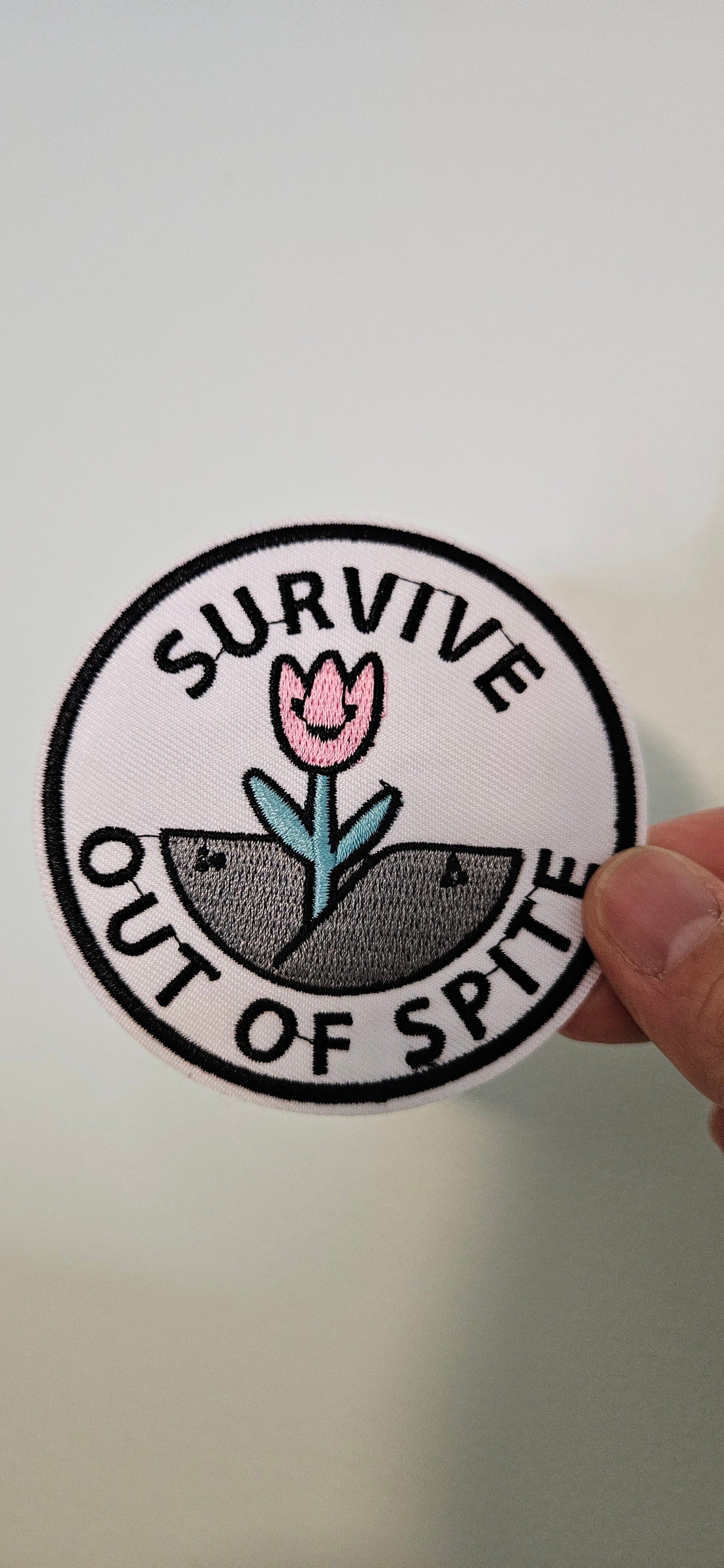 Survive out of spite iron on patch