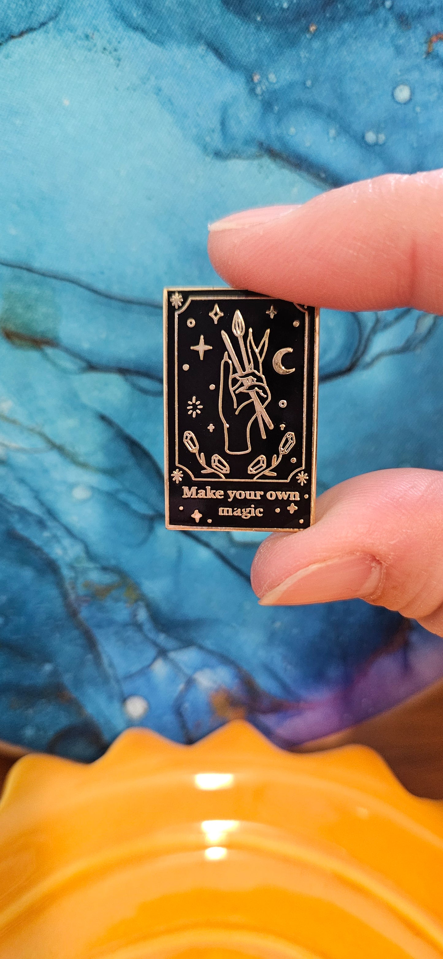 Tarot-themed Enamel Pin - Make your own magic