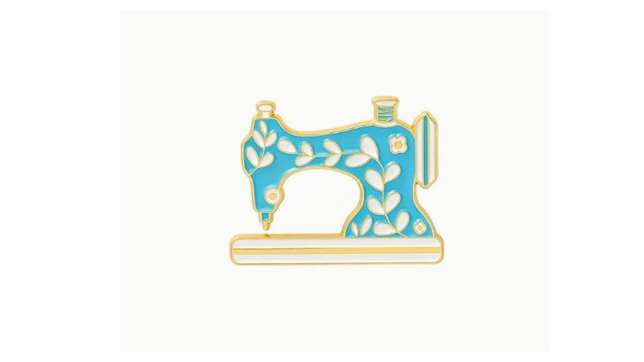 Blue Sewing Machine Enamel Pin - Novelty•ish