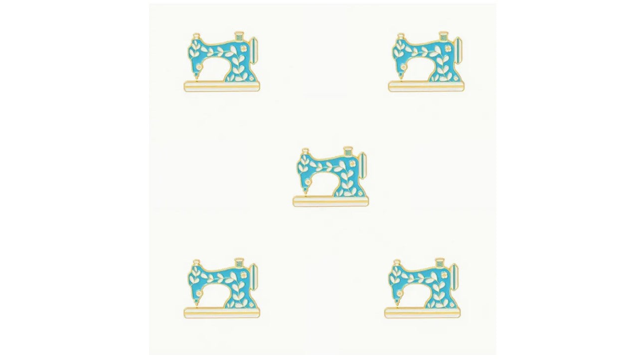 Blue Sewing Machine Enamel Pin - Novelty•ish