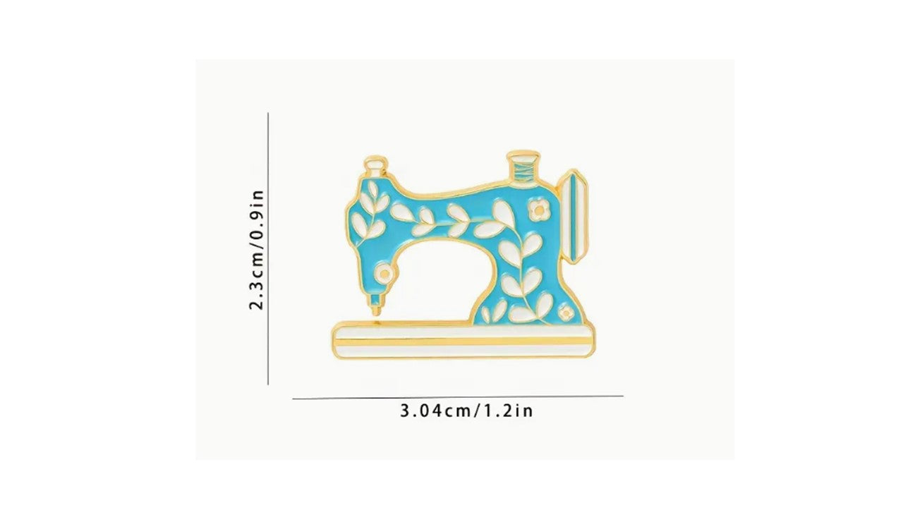 Blue Sewing Machine Enamel Pin - Novelty•ish