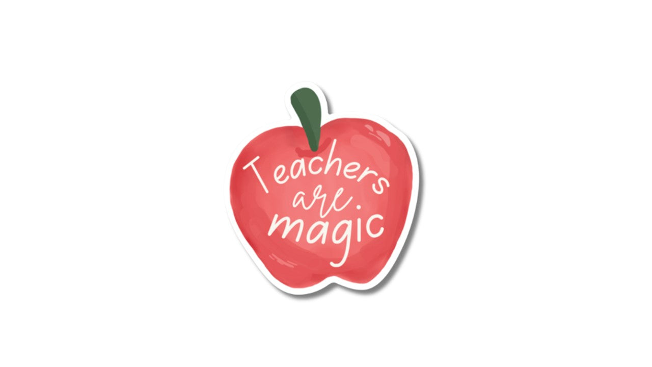 Teachers are Magic Apple Sticker
