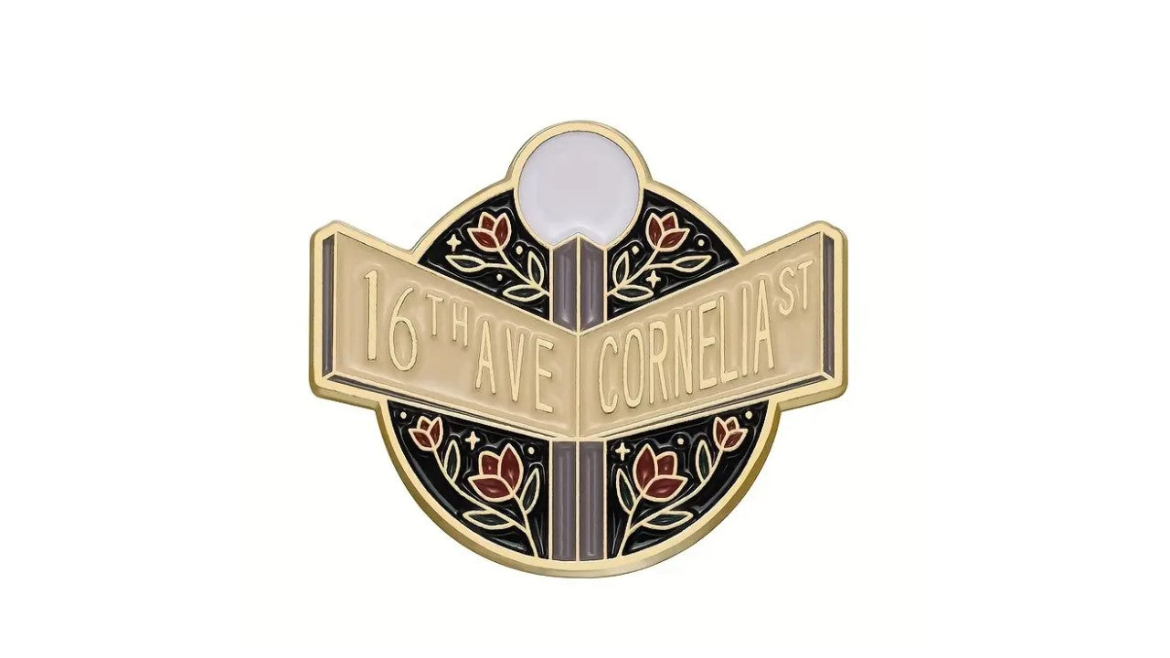 16th Cornelia on Black Enamel Pin - Novelty•ish