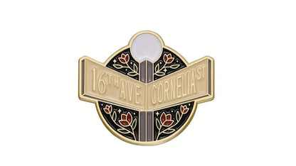 16th Cornelia on Black Enamel Pin - Novelty•ish