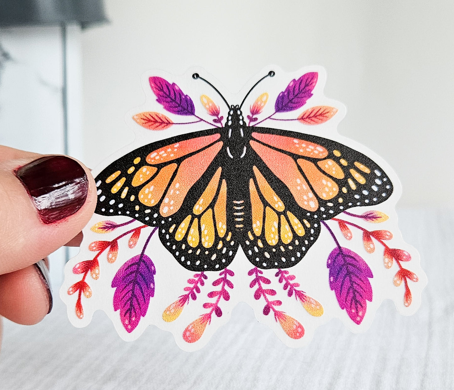 Clear Monarch Butterfly Sticker - Novelty•ish