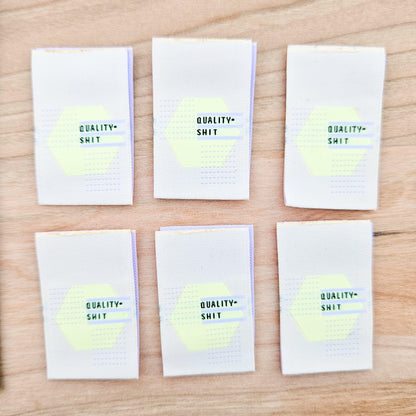 Quality Shit Sewing Labels - Novelty•ish