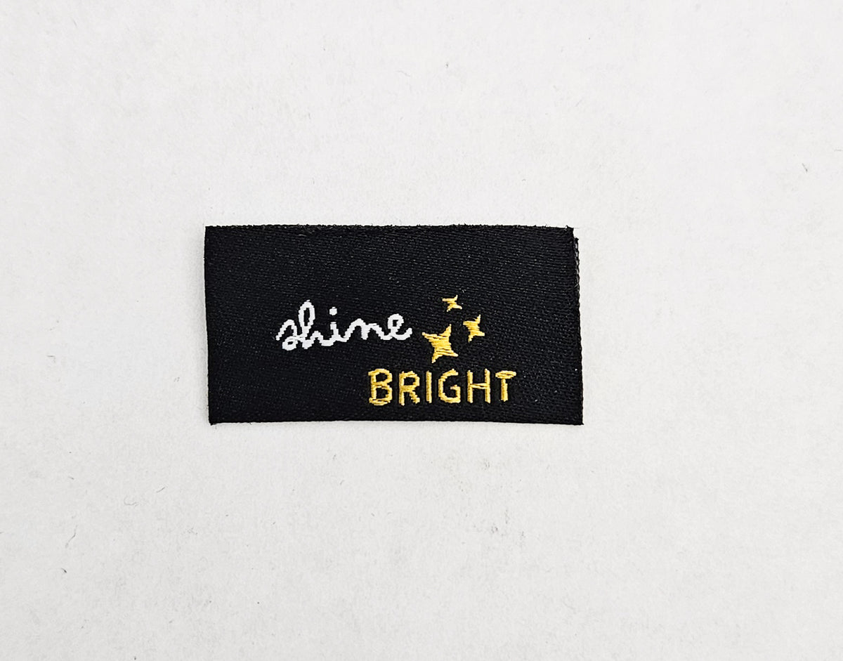 Top Bright Label Shine Bright Sewing Labels | Mini Embroidered Sew-In Labels Canada ...