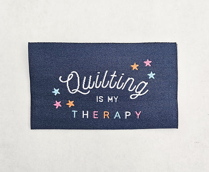 Quilting is my Therapy Sewing Labels