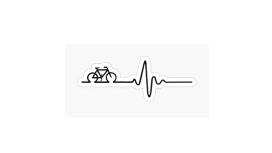 Heartbeat Bike Sticker - Novelty•ish