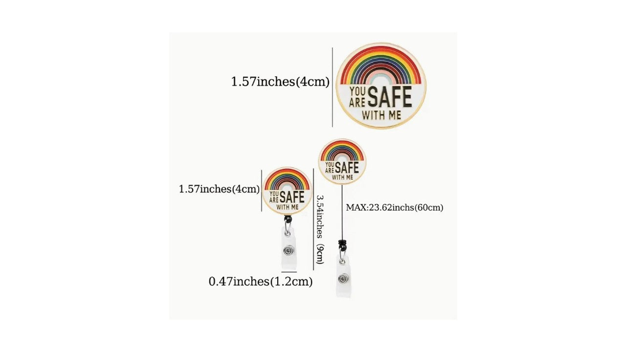 Retractable Rainbow ID Badge - Novelty•ish