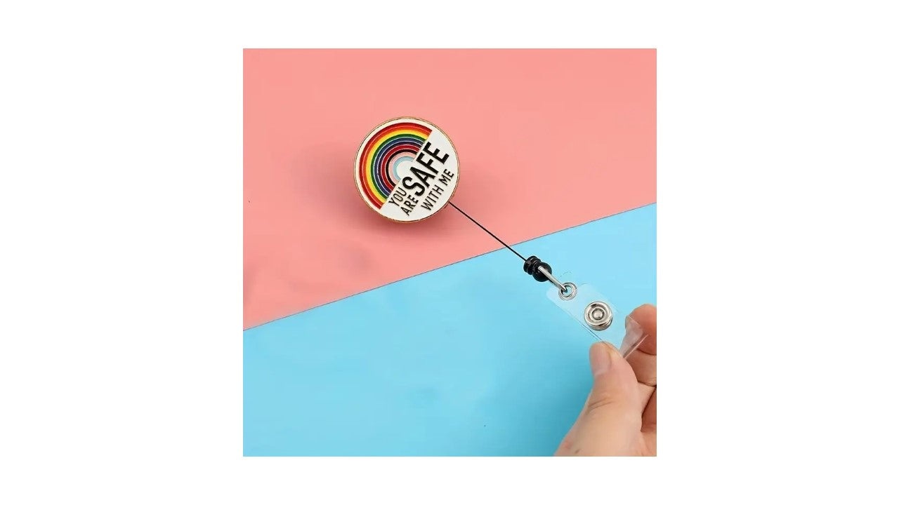 Retractable Rainbow ID Badge - Novelty•ish