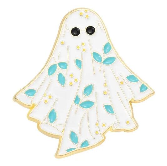Leafy Ghost Enamel Pin - Novelty•ish