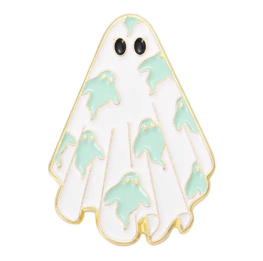 Green Ghost Enamel Pin - Novelty•ish