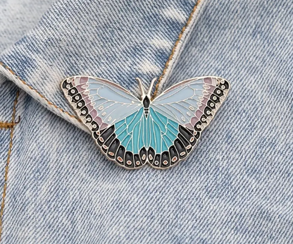 Teal Butterfly Enamel Pin - Novelty•ish