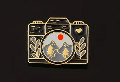 Camera Landscape Enamel Pin - Novelty•ish