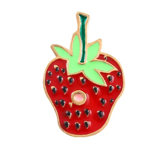 The Strawberry Enamel Pin - Novelty•ish