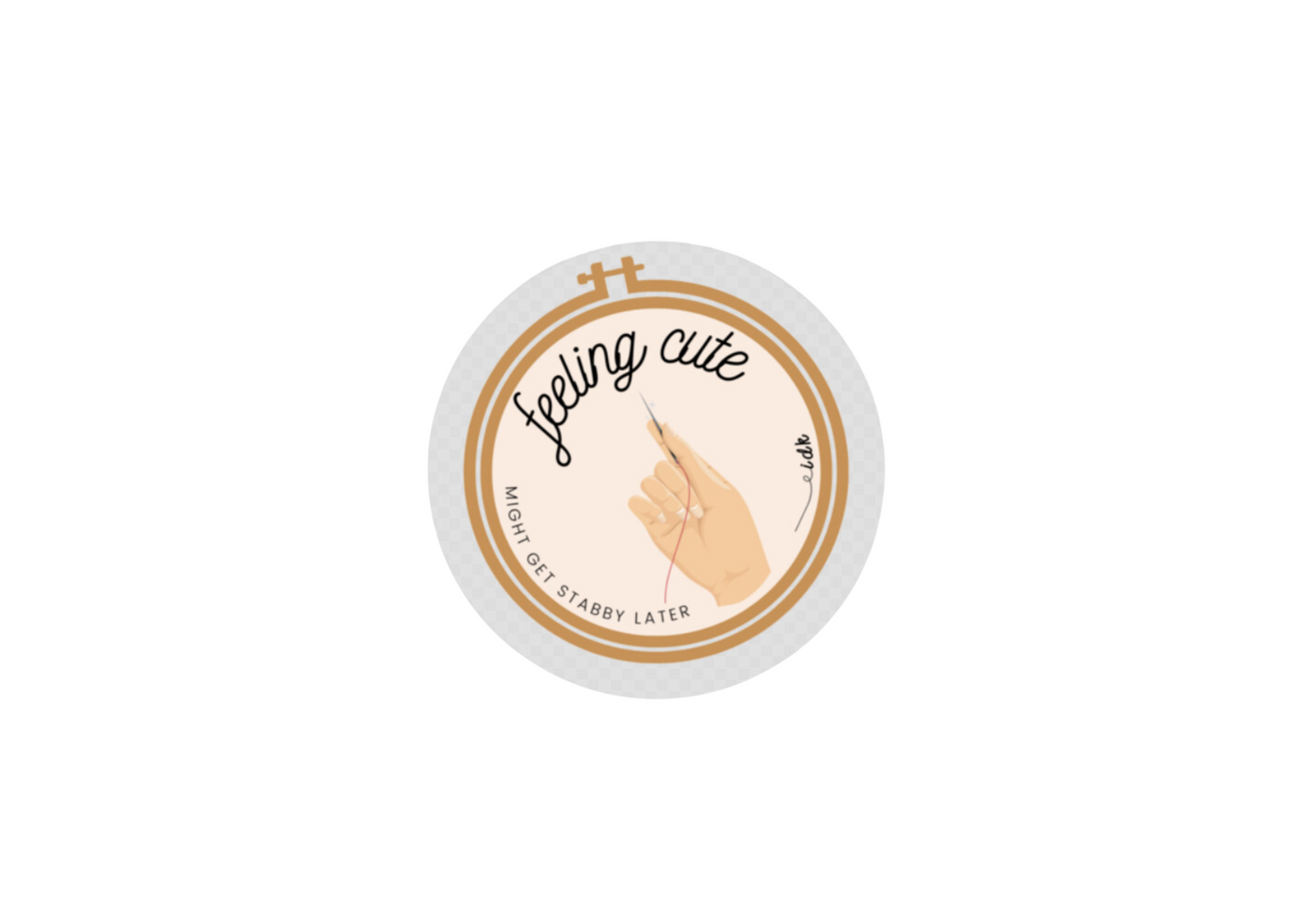 Might Get Stabby Sticker - Novelty•ish