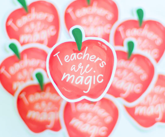 Teachers are Magic Apple Sticker