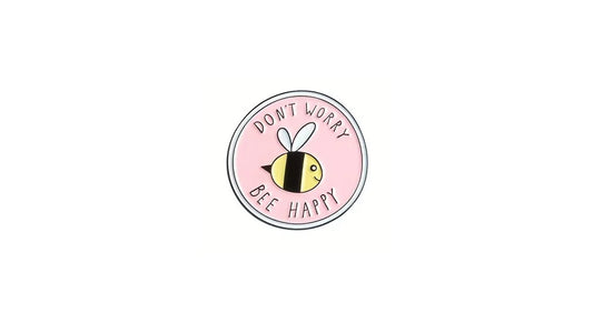 Bee Happy Enamel Pin - Novelty•ish