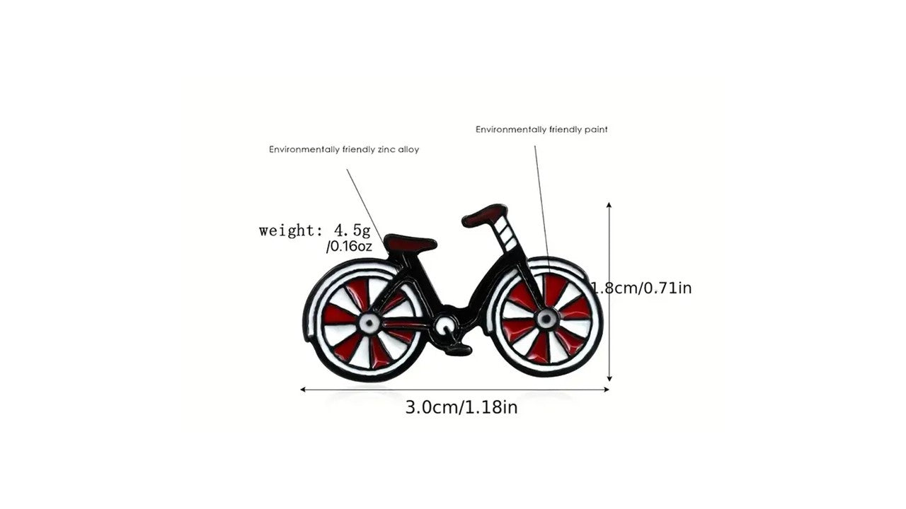 Red Mini Bike Enamel Pin - Novelty•ish