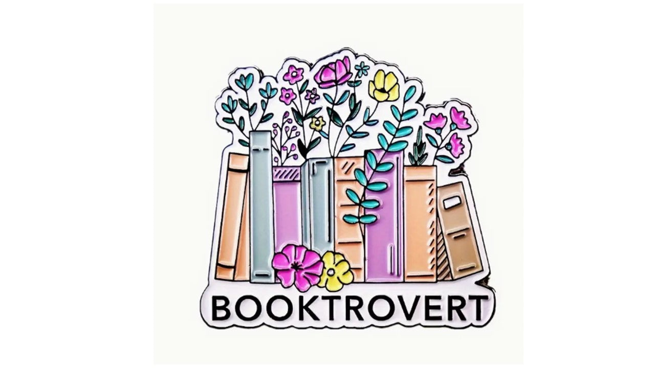 Booktrovert Enamel Pin - Novelty•ish