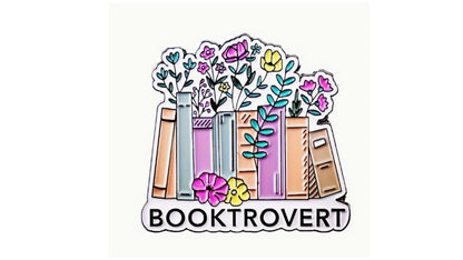 Booktrovert Enamel Pin - Novelty•ish