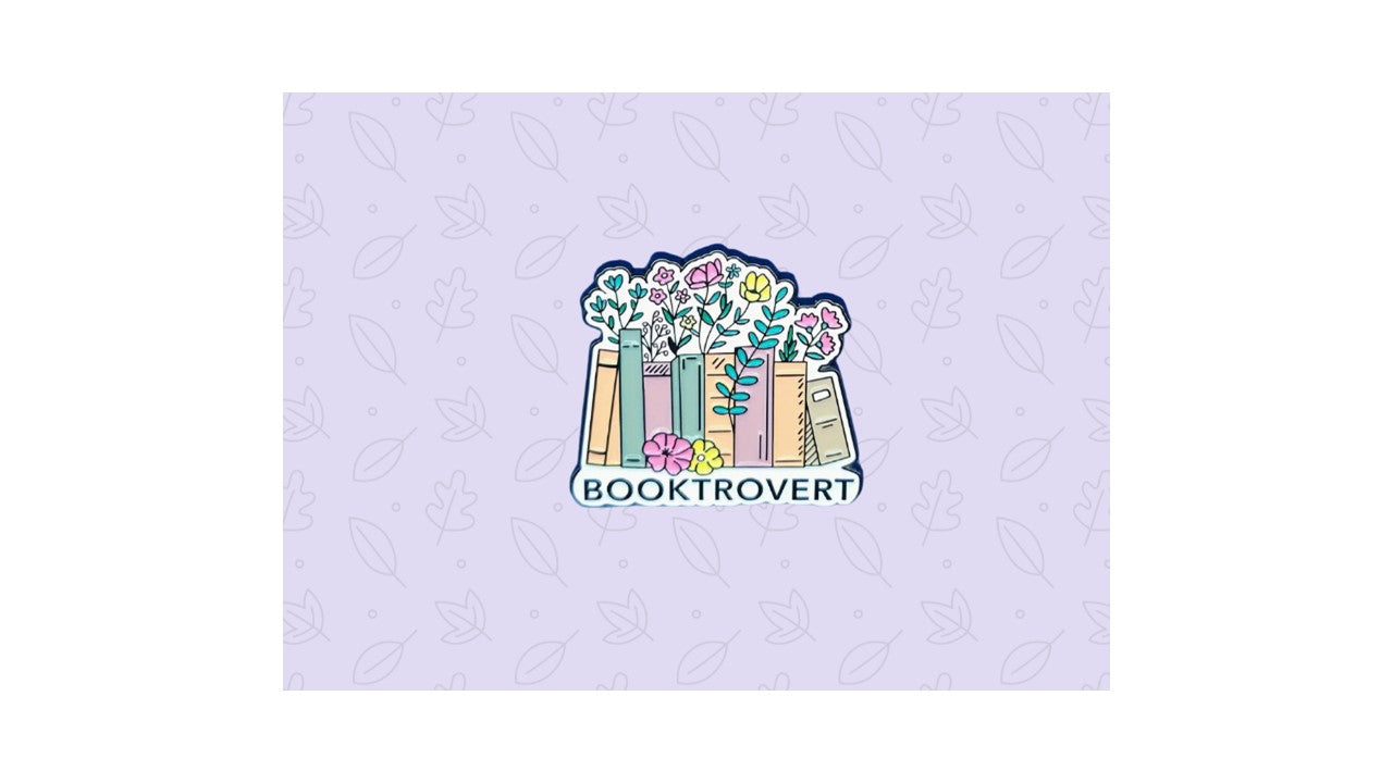 Booktrovert Enamel Pin - Novelty•ish