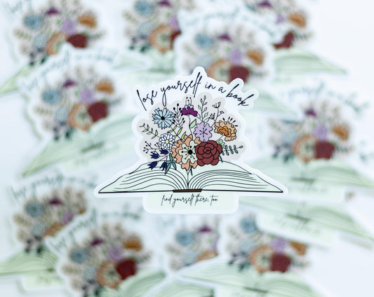 Lose Yourself in a Book Sticker - Novelty•ish