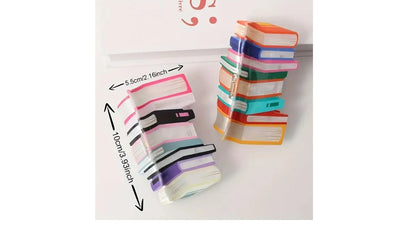 Book Stack Hair Claw Clip - Large Colorful Literary Hair Accessory