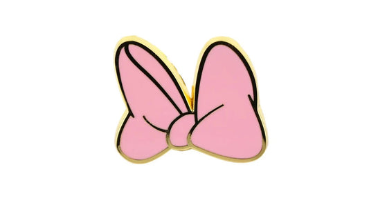 Pink Bow Enamel Pin - Novelty•ish