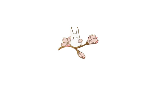 Bunny on a Branch Enamel Pin - Novelty•ish