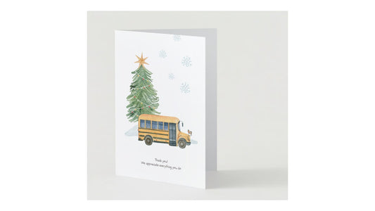 Bus Driver Holiday Card