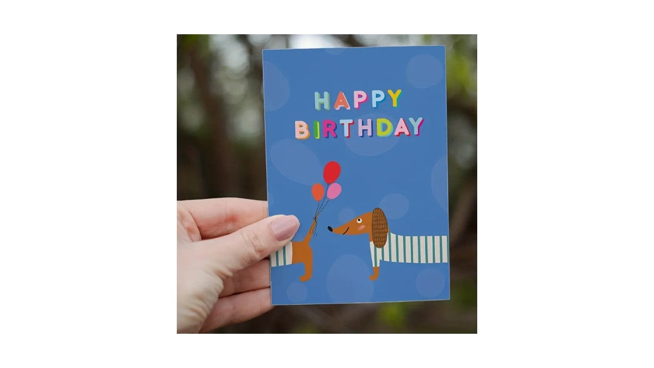 Dachshund Birthday Card - Novelty•ish