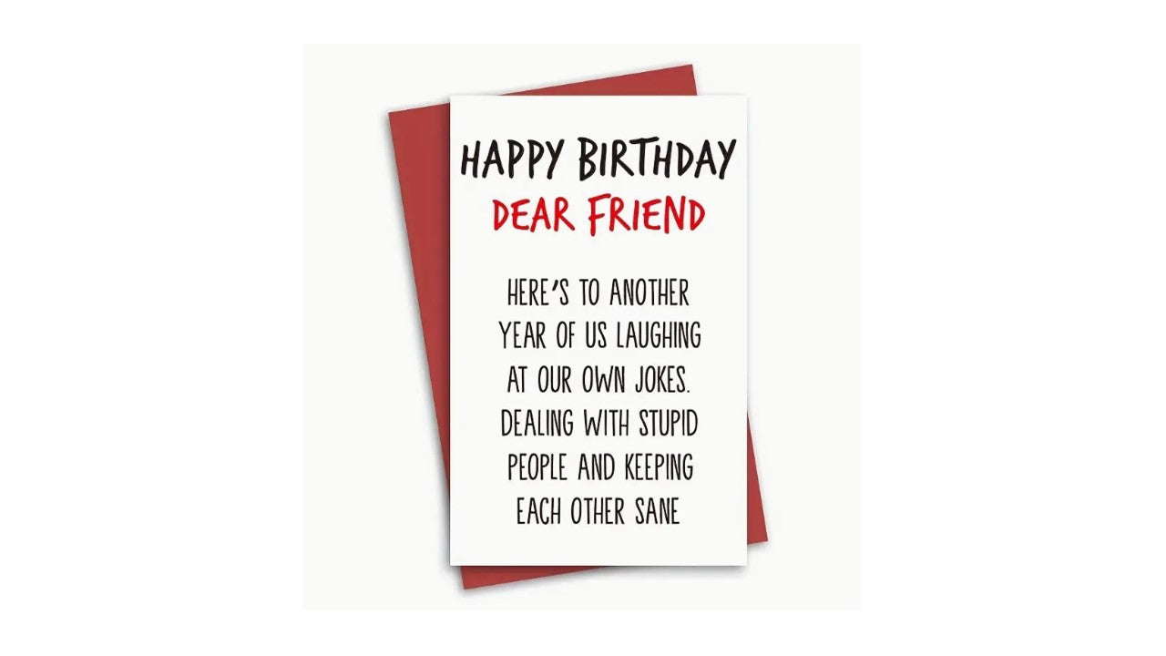 Friend Birthday Card - Novelty•ish