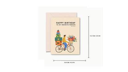 To My Favorite Person Birthday Card - Novelty•ish