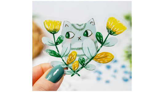 Grey Cat Sticker - Novelty•ish