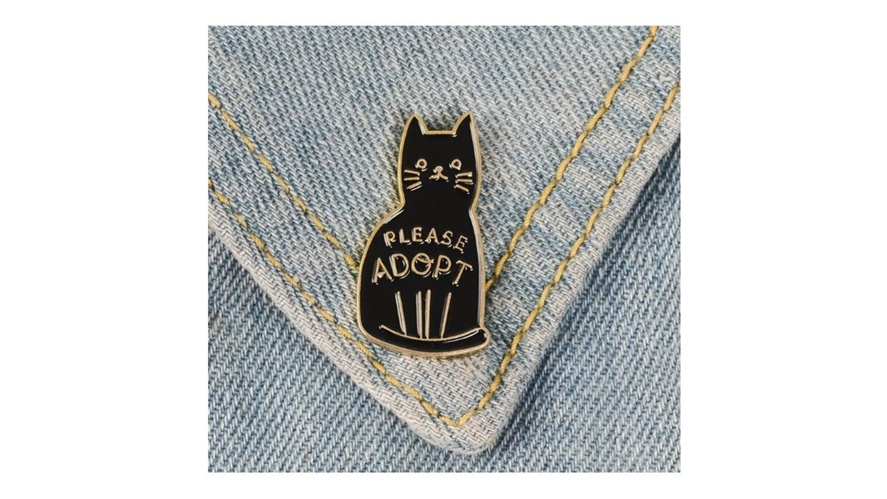 Please Adopt Enamel Pin - Novelty•ish